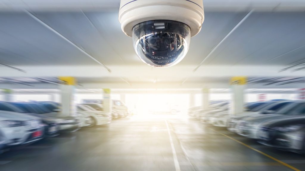 video surveillance of parking garage
