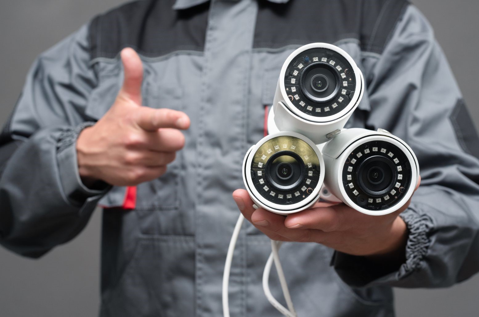 CCTV System with three cameras